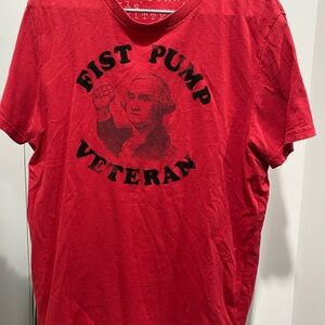 American Eagle Outfitters Red Graphic Tee